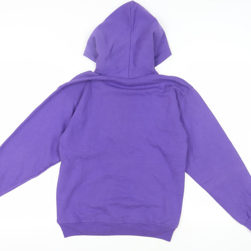 Port and Company Girls Purple Minnie Mouse Hoodie L