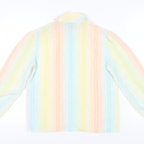 haberdashery Women Multicoloured Striped Blouse Size 10