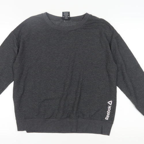 Reebok Grey Sweatshirt Unisex Adult M Pullover Activewear