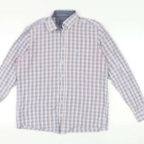 Casa Moda Men's Multicoloured Plaid Shirt, Size 14