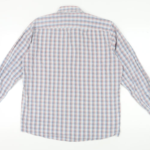 Casa Moda Men's Multicoloured Plaid Shirt, Size 14