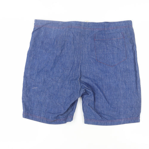 Jantzen Men's Blue Chino Shorts, Large, Denim, Casual Style