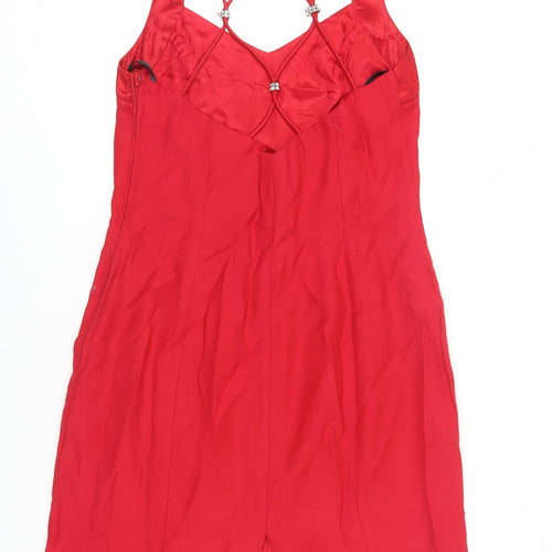 Niki Livas Red Sheath Dress, Party, Size 10