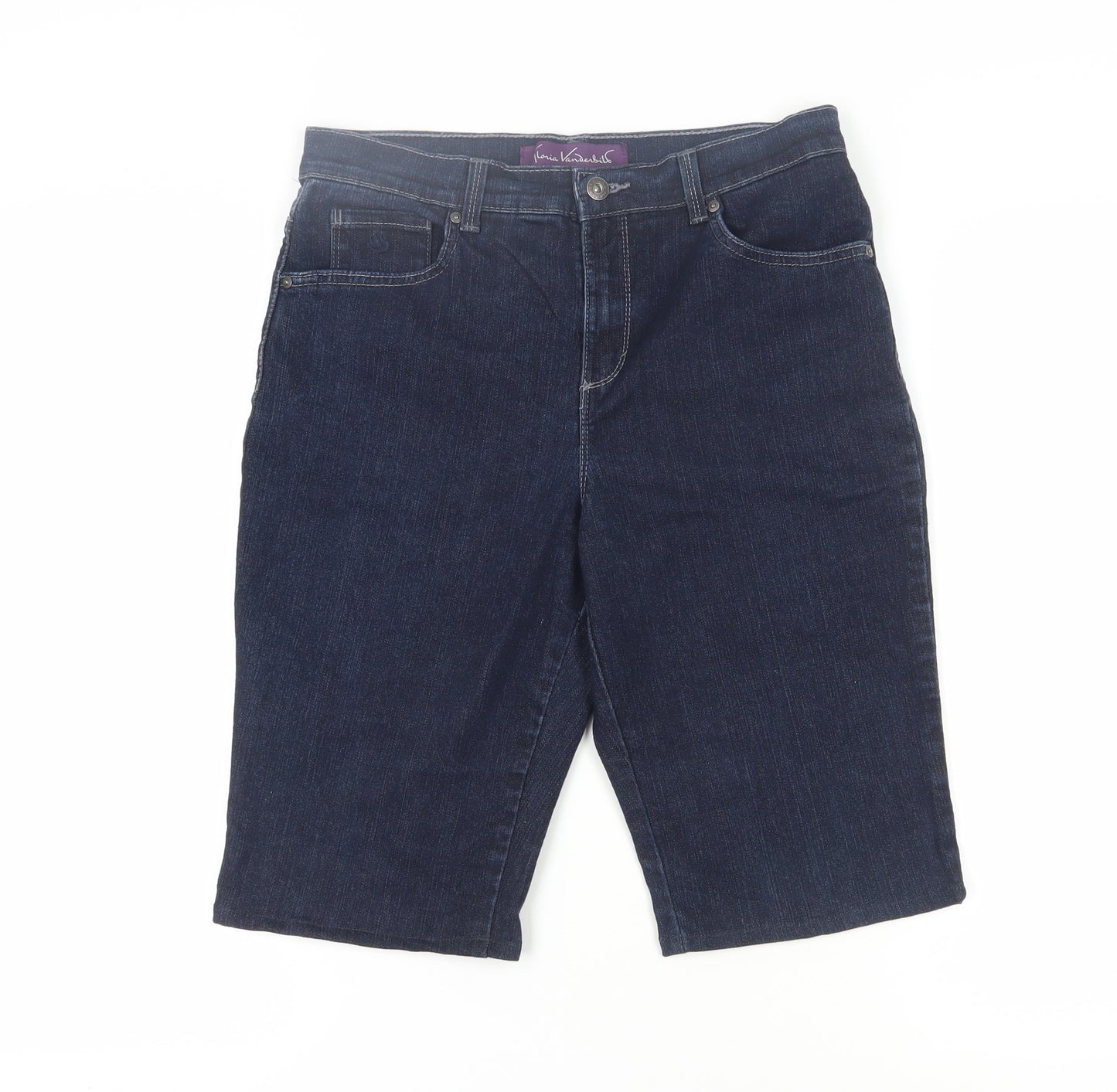 Gloria Vanderbilt Women's Blue Denim Shorts Size 8