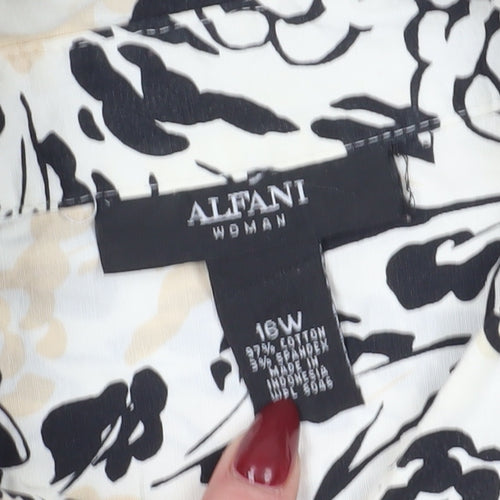Alfani Women's Multicoloured Button-Up Blouse, Size 16 Plus