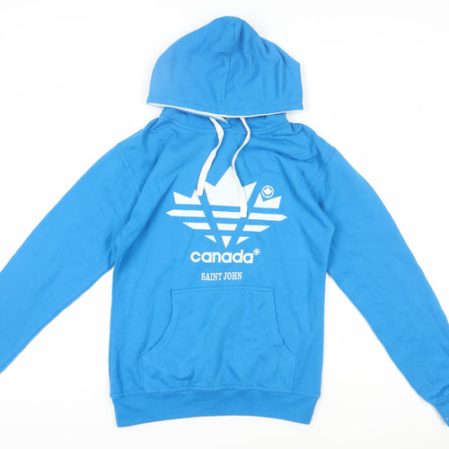 Ideal Blue Unisex L Pullover Hoodie, Logo, Casual
