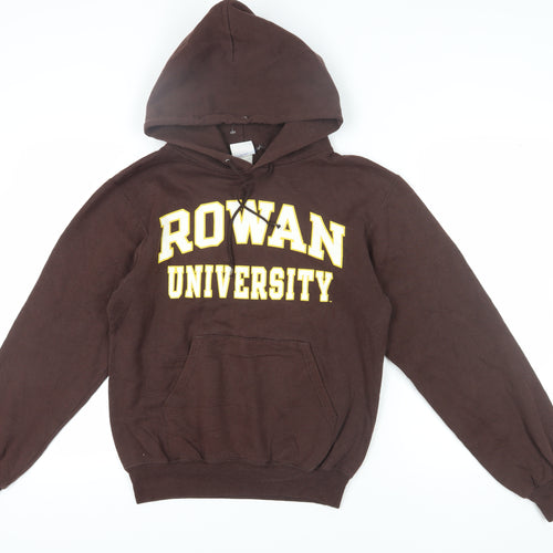 Champion Unisex Brown S Pullover Hoodie with Logo