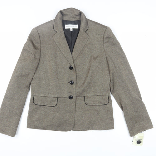 Jones New York Women’s Brown Blazer, Size 12, Classic Style