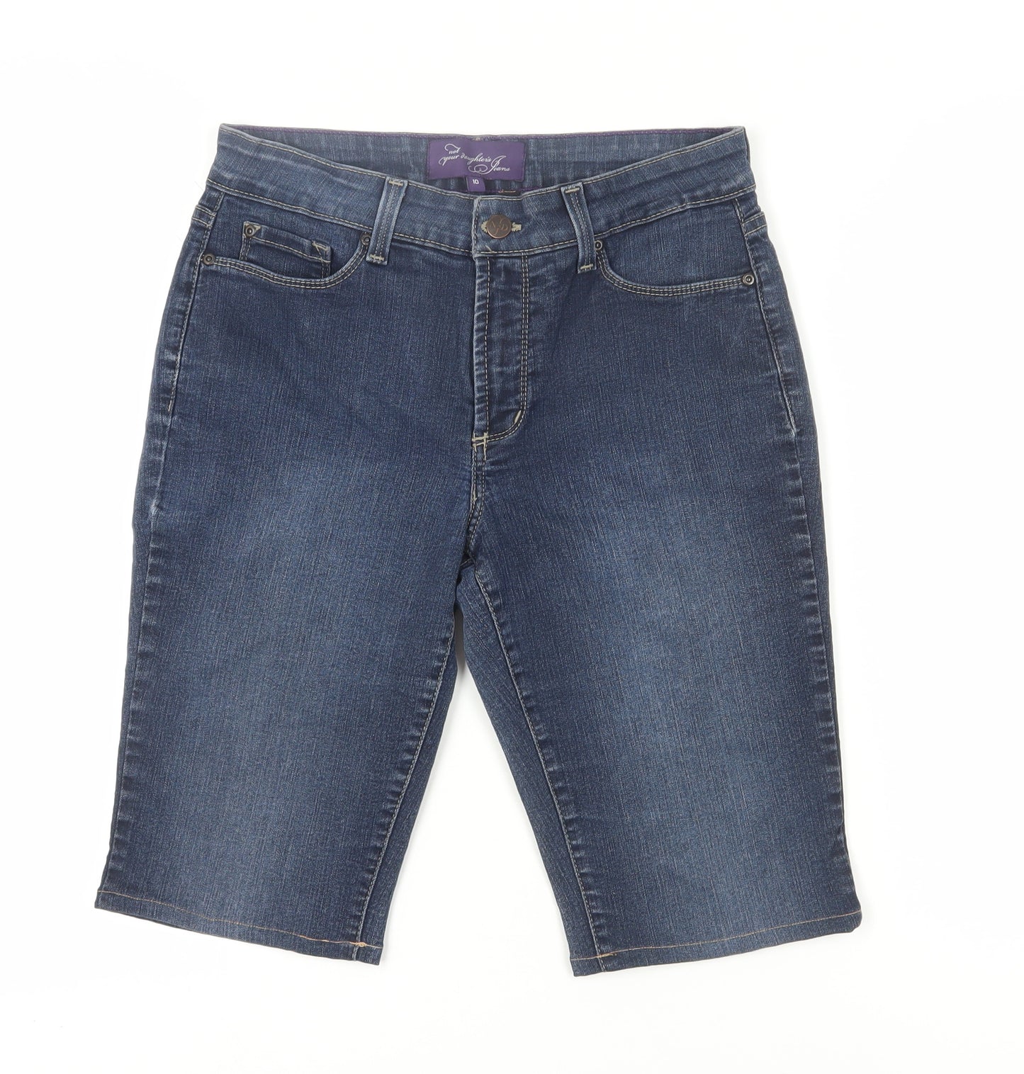 Not Your Daughter's Jeans Women's Blue Denim Bermuda Shorts Size 12
