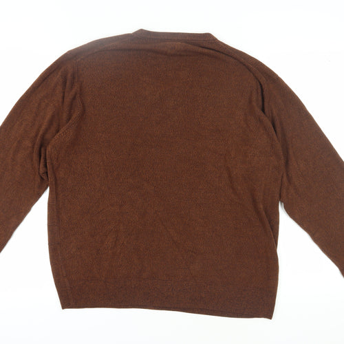 Dockers Men's Brown Pullover V-Neck Jumper XL