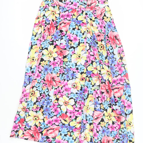 Lizwear Women's Multicoloured A-Line Midi Skirt Size 8