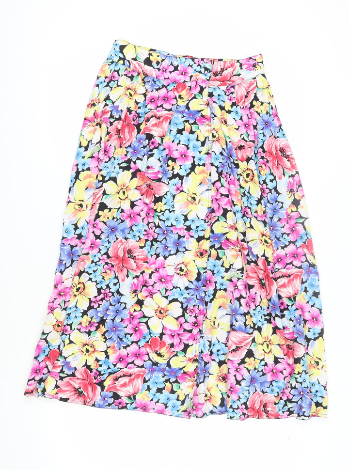 Lizwear Women's Multicoloured A-Line Midi Skirt Size 8