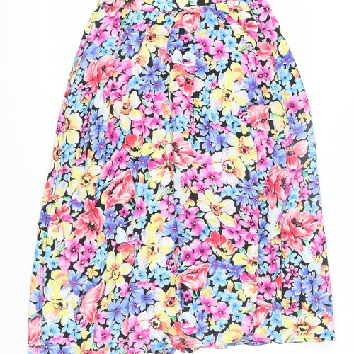 Lizwear Women's Multicoloured A-Line Midi Skirt Size 8