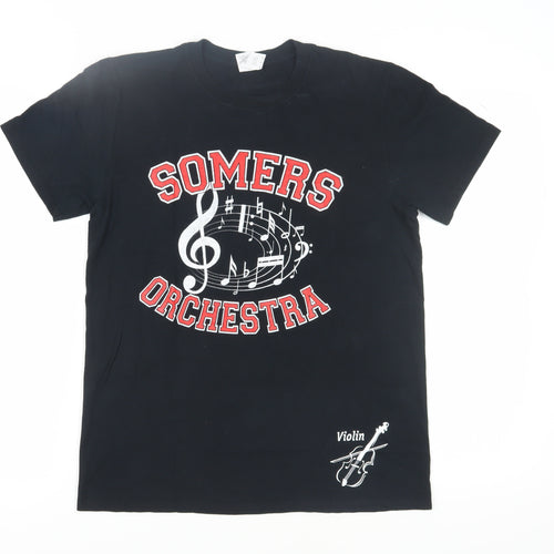 Gildan Black Orchestra T-Shirt Medium Music Theme