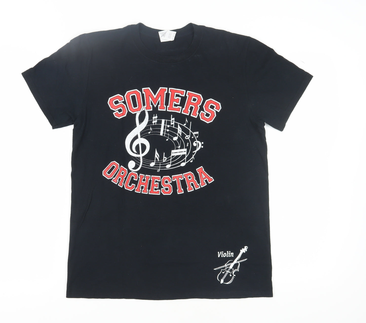 Gildan Black Orchestra T-Shirt Medium Music Theme