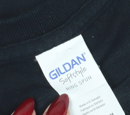 Gildan Black Orchestra T-Shirt Medium Music Theme