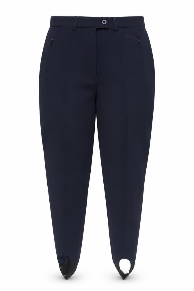 Front view of Belfe & Belfe unisex blue jogger trousers, size 18