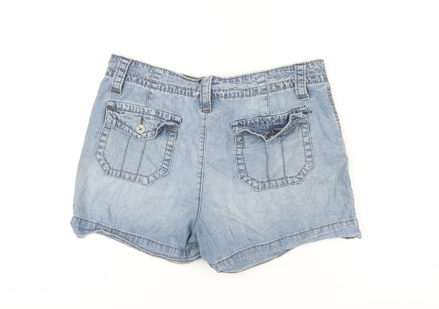 Faded Glory Women's Blue Denim Shorts, Size 10, Casual Style