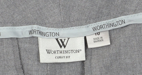 Worthington Grey Curvy Fit Dress Pants for Women Size 10