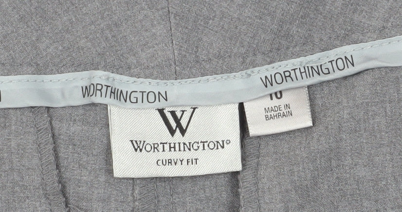 Worthington Grey Curvy Fit Dress Pants for Women Size 10