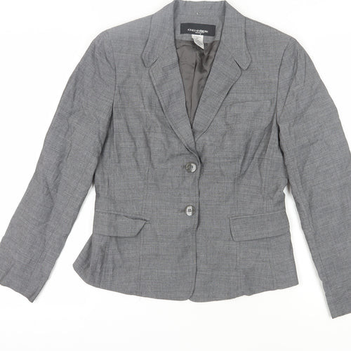 Jones New York Grey Women's Petite Blazer, Size 12, Business Wear
