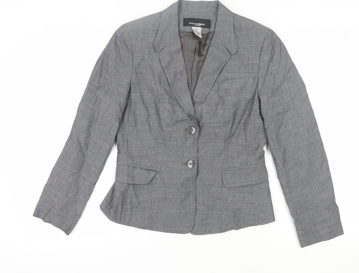 Jones New York Grey Women's Petite Blazer, Size 12, Business Wear