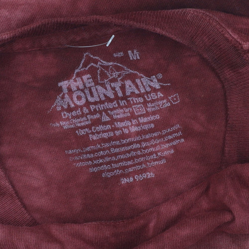 The Mountain Men's Red Sports Graphic T-Shirt Medium