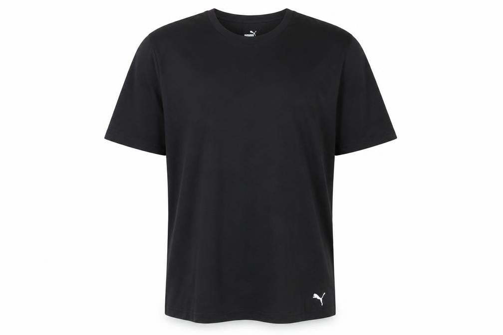 Puma Men's Black XL T-Shirt, Crew Neck, Logo Accent