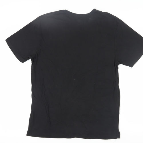 Puma Men's Black XL T-Shirt, Crew Neck, Logo Accent