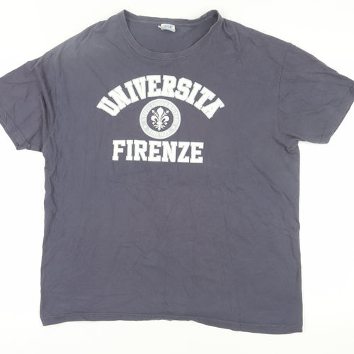 JHK Men's Grey Universita T-Shirt 2XL