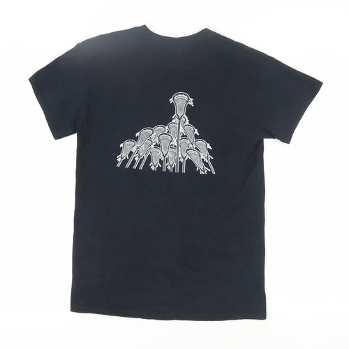 Gildan Unisex Black T-Shirt, Small, Sports Graphic