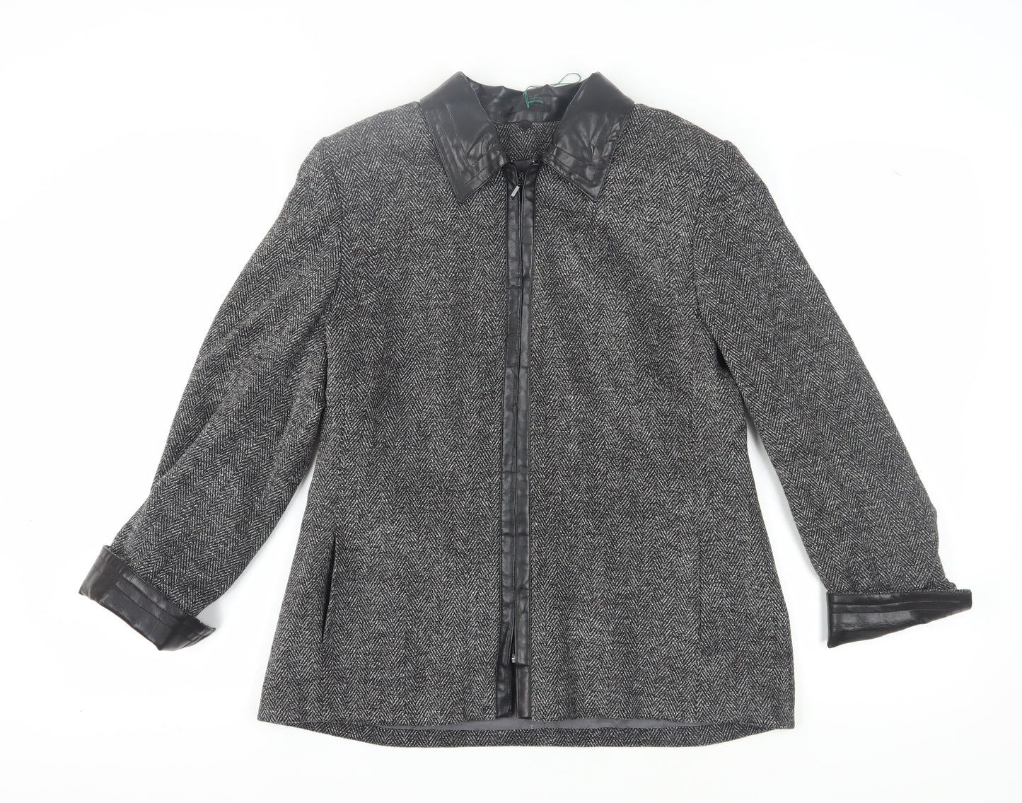 Windsmoor Women's Grey Tweed Jacket Size 12