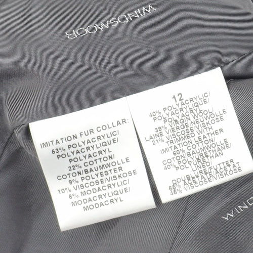 Windsmoor Women's Grey Tweed Jacket Size 12