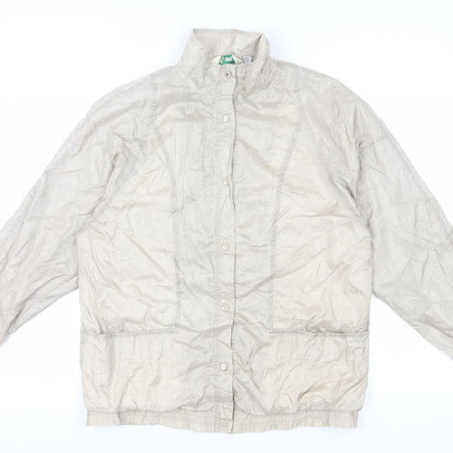 Haband Women's Beige Nylon Basic Jacket M