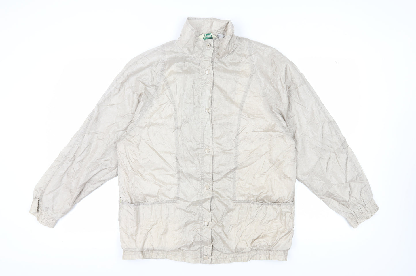 Haband Women's Beige Nylon Basic Jacket M