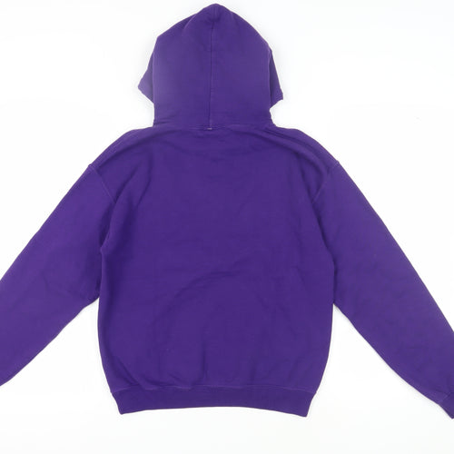 Gildan Unisex Purple Zoo Graphic Pullover Hoodie S