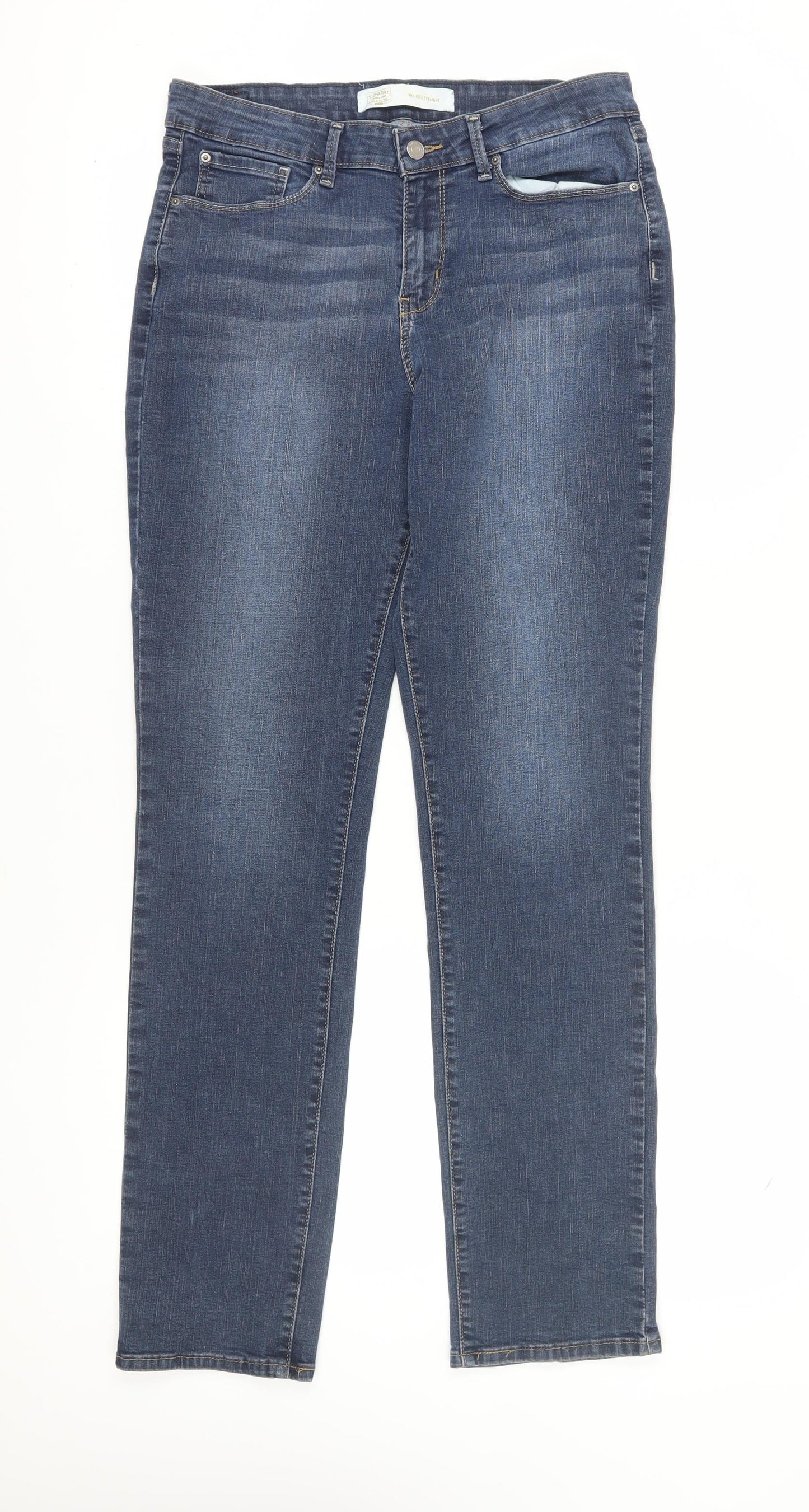Levi Strauss Women's Blue Straight Jeans, Size M