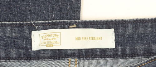 Levi Strauss Women's Blue Straight Jeans, Size M
