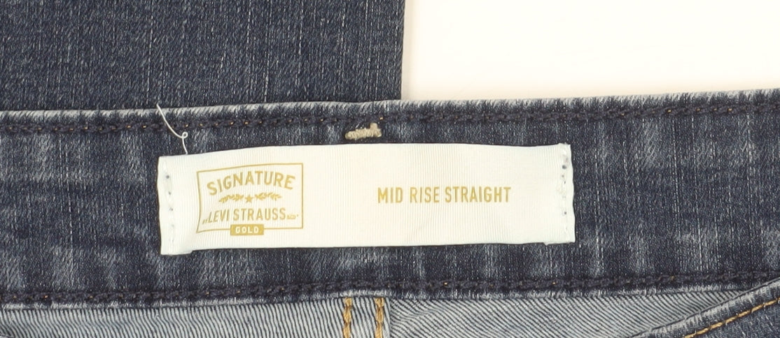 Levi Strauss Women's Blue Straight Jeans, Size M