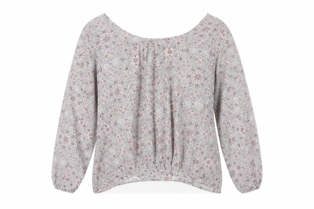 Front view of Maria Kwan Women's Multicoloured Floral Blouse, size 18