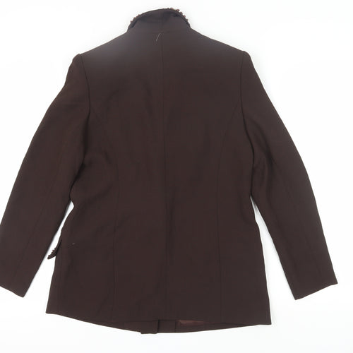 CHAMPAGNE Women's Brown Blazer Size 8 Formal