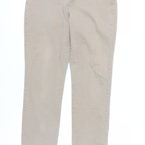 Lee Women's Beige Chino Trousers Size 8 Slim Fit