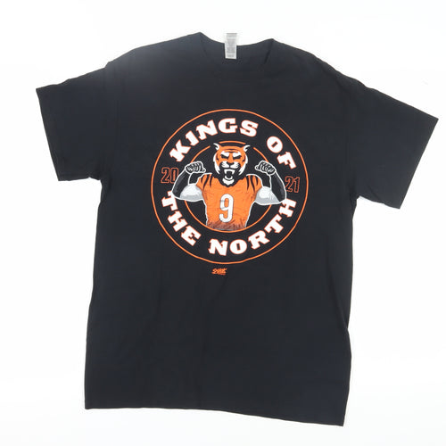 Gildan Men's Black Medium Sports Graphic T-Shirt
