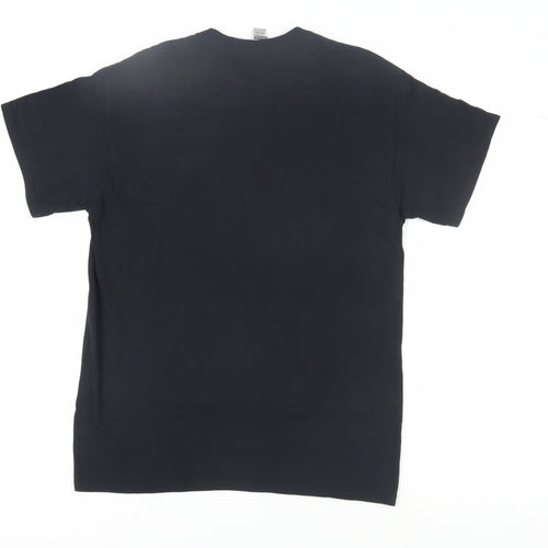 Gildan Men's Black Medium Sports Graphic T-Shirt