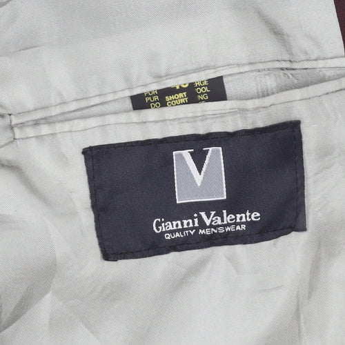 Gianni Valente Men's Brown Blazer, Size 40S, Business Wear