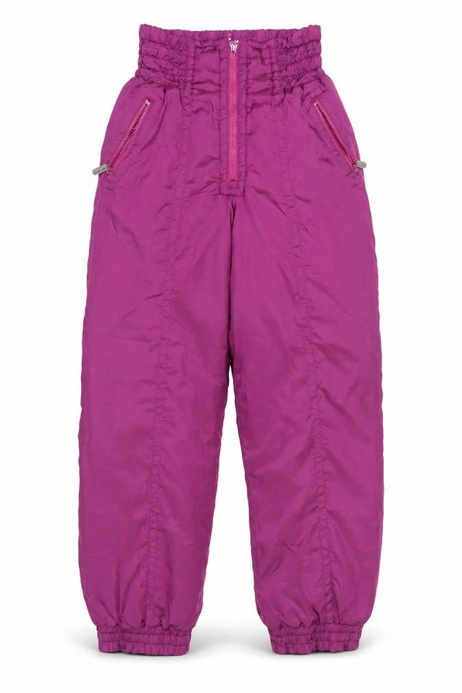 Front view of CIMa Skiwear Women's Purple Snow Pants, size 8