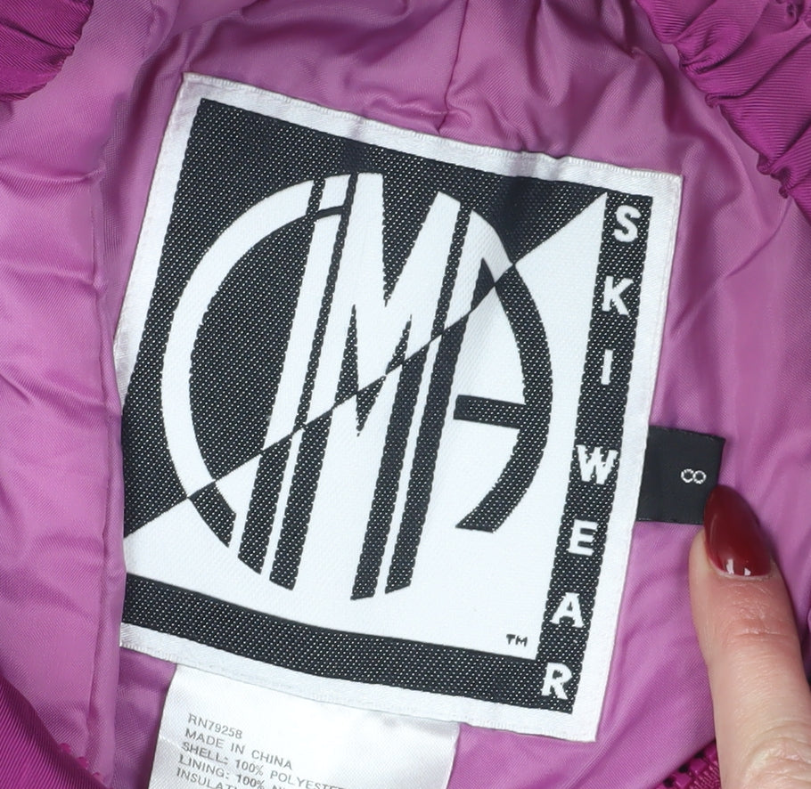 CIMa Skiwear Women's Purple Snow Pants Size 8