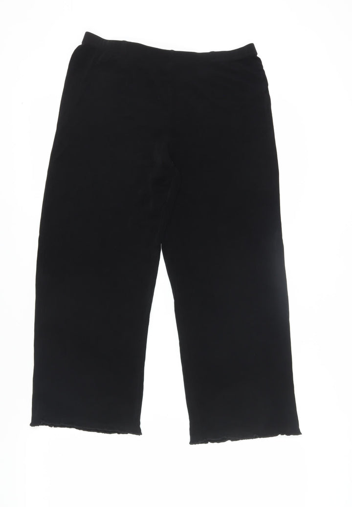 Coldwater Creek Women's Black Straight Trousers, S, Casual