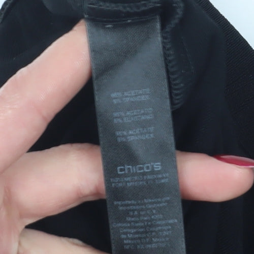 Chico's Women's Black XS Elastic Waist Trousers