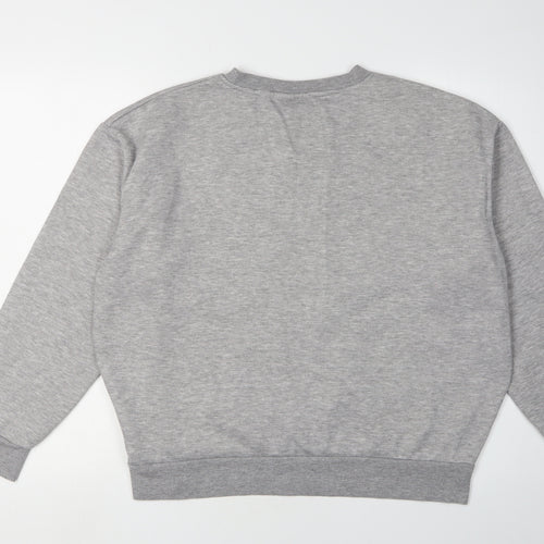 Disney Women's Grey Mickey & Minnie Sweatshirt M